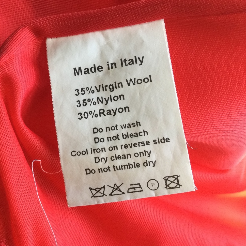 Paul & Joe Italy Red Wool blend Dolman dress 40 - Picture 6 of 9